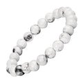 RARE--GEMS Pure Howlite Stone Bracelet Original Certified Rea